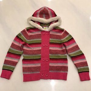 Crazy 8 Girls Long Sleeve Hooded Cardigan Sweater